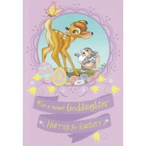  Greeting Card Easter Disney Bambi For a Sweet Goddaughter 