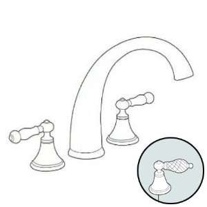   Thomas Tall Spout With Crystal Levers Polished Brass: Home Improvement