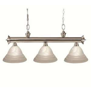  Z Lite 100703BN SW16 Riviera 3 Light Billiard in Brushed 