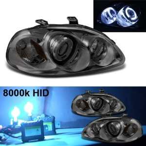   HID Kit+96 98 Honda Civic Halo Smoke Projector Head Lights: Automotive