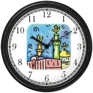 or Muslim Shrines   Wall Clock by WatchBuddy Timepieces (Hunter Green 