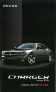 2010 DODGE CHARGER Owners Manual User Guide  
