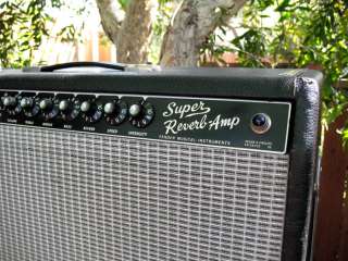 1966 Vintage Fender Super Reverb Blackface Amp Amplifier  