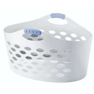  Rubbermaid 260100WHT 1.5 Bushel White Flex Basket (6 pack 