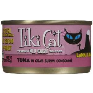   Lanai Luau Tuna In Crab Surimi Consomme   12 x 2.8 oz: Pet Supplies