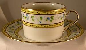   Raynaud Limoges Morning Glory Ring Breakfast Cup & Saucer Set   Super