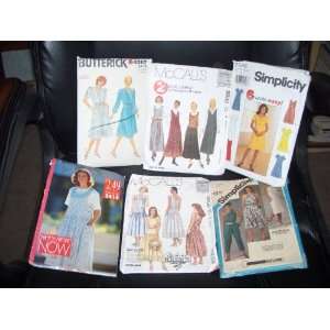 Dresses/Skirts/Pants Patterns QTY of 6(Simplicity, McCalls, Butterick 