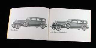1932 Chrysler Imperial Custom Eight Car Brochure USA  