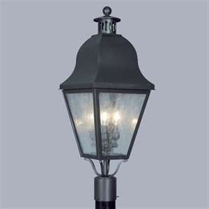   2556 07 3 Light Amwell Post Mount Light Fixture: Home Improvement