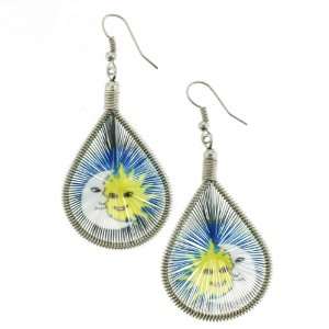  Colorful Handcrafted Earrings in Sun and Moon Image   2.5 