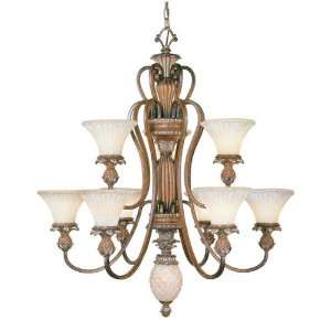    Livex 8459 57 Savannah Chandelier Venetian Patina