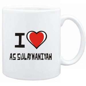    Mug White I love As Sulaymaniyah  Cities: Sports & Outdoors