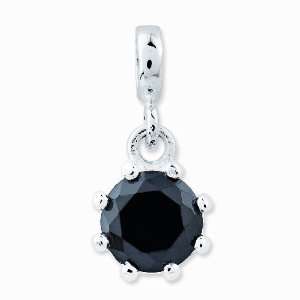  Sterling Silver Black CZ Enhancer Vishal Jewelry Jewelry
