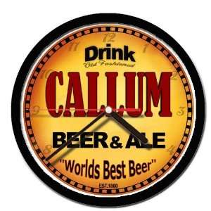  CALLUM beer and ale cerveza wall clock: Everything Else