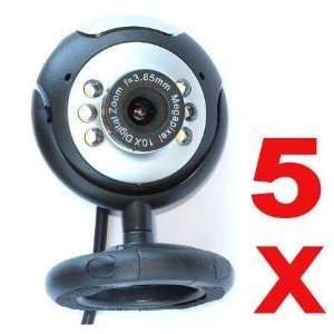 Neewer 5x 5.0 Megapixel USB 2.0 Round Digital Webcam Camera for Video 