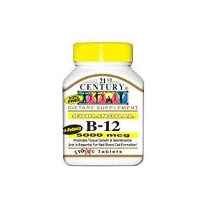  Vitamin B 12 5000mcg Sublingual   110 tabs Health 