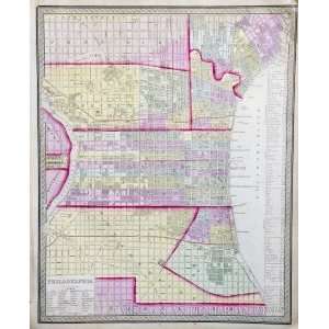  Mitchell Map of Philadelphia (1852): Office Products