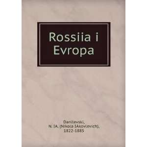   language) N. IA. (Nikola IAkovlevich), 1822 1885 Danilevski Books