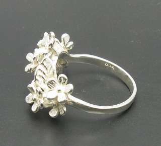 STERLING SILVER RING FLOWER 925 NEW SIZE H T QUALITY  