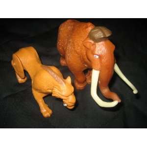   MCDONALDS HAPPY MEAL TOYS  ICE AGES MANNY AND DIEGO 