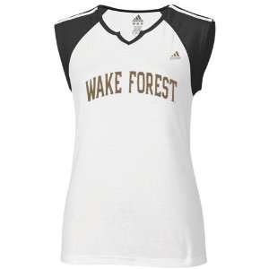  adidas Wake Forest Demon Deacons Ladies White Superfont 