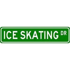 : ICE SKATING Street Sign   Sport Sign   High Quality Aluminum Street 
