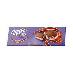 Milka Strawberry Creme Chocolate 250g:  Grocery & Gourmet 