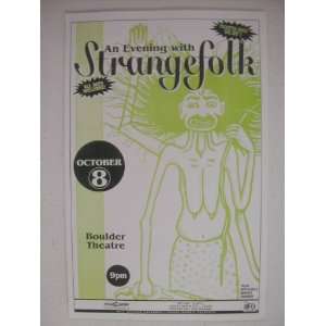  Strangefolk Poster Thursday October 8th Strange Folk