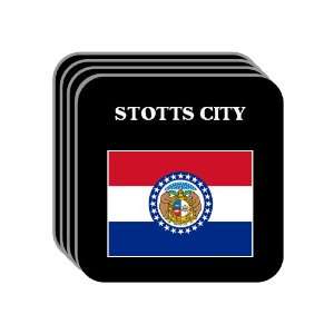  US State Flag   STOTTS CITY, Missouri (MO) Set of 4 Mini 