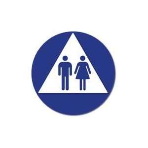   Male and Female Pictograms on White Triangle   12x12: Home Improvement