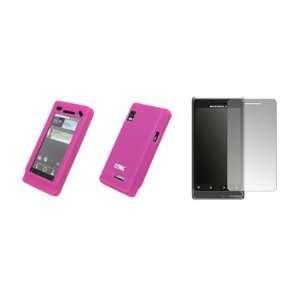  EMPIRE Hot Pink Silicone Skin Cover Case + Screen 
