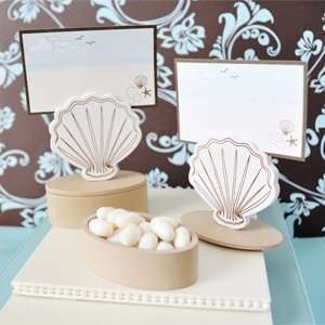 Shell Place Card Favor Boxes with Designer Place Cards (set of 1 
