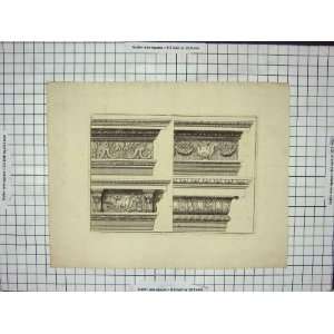  Stone Pillar Patterns Architecture C.1657 Old Print: Home 