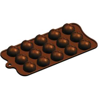 Silicone Chocolate Mold: Wrapped Mound 15 Cavities 811657046538  