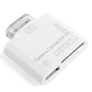  5 in 1 USB SD Card Reader for iPad 1/2 Connector TF MMC M2 