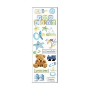   Paper House Rub On Glitter Baby Boy RUBGL 17; 3 Items/Order: Home