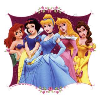 Disney 5 Princesses Edible Cake Topper Decoration Image  