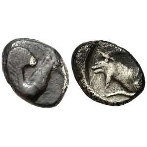  Halikarnassos, Caria, 5th Century B.C.; Silver Obol: Toys 