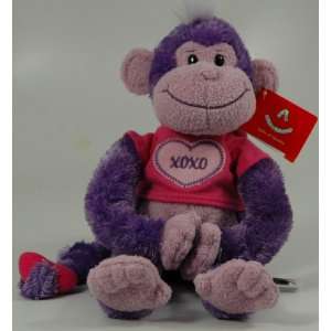   Valentine Love Purple Cheeky Charlie XOXO Monkey NEW 