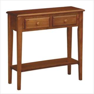 Anthony California 2 Drawer Console Table in Dark Oak W5851  