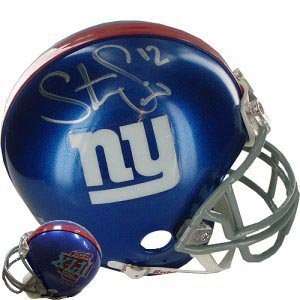  Steve Smith Signed Giants Mini Helmet: Sports & Outdoors