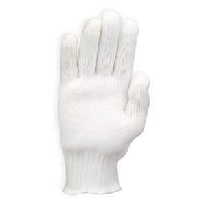   Lint Free Nylon String Knit Glove,Std Wt,White,S,Pr