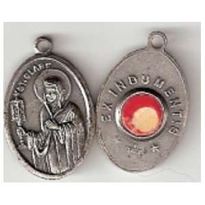  St Claire Relic Medal Reliquia de Santa Clara Medalla 