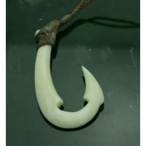  Maori Bone Fish Hook Pendant Jewelry