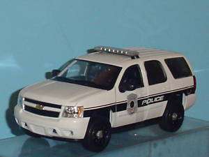 2008 CHEVY TAHOE POLICE CAR 1:24 WHITE  