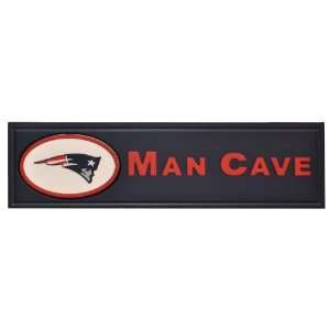  New England Patriots Man Cave Wooden Bar Sign