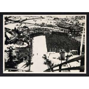  1936 Winter Olympics Stadium Spectators Crowd Print 