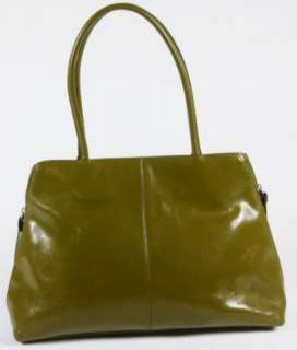  International Polished Olive Leather Tote Carry All Shoulder Bag Purse