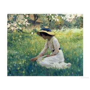  Spring Flowers Giclee Poster Print by Arthur Hacker, 24x32 
