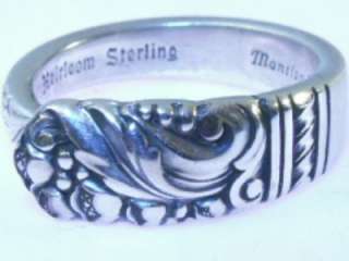 Oneida CASA GRANDE Sterling Silver Spoon Ring Small 5 9  